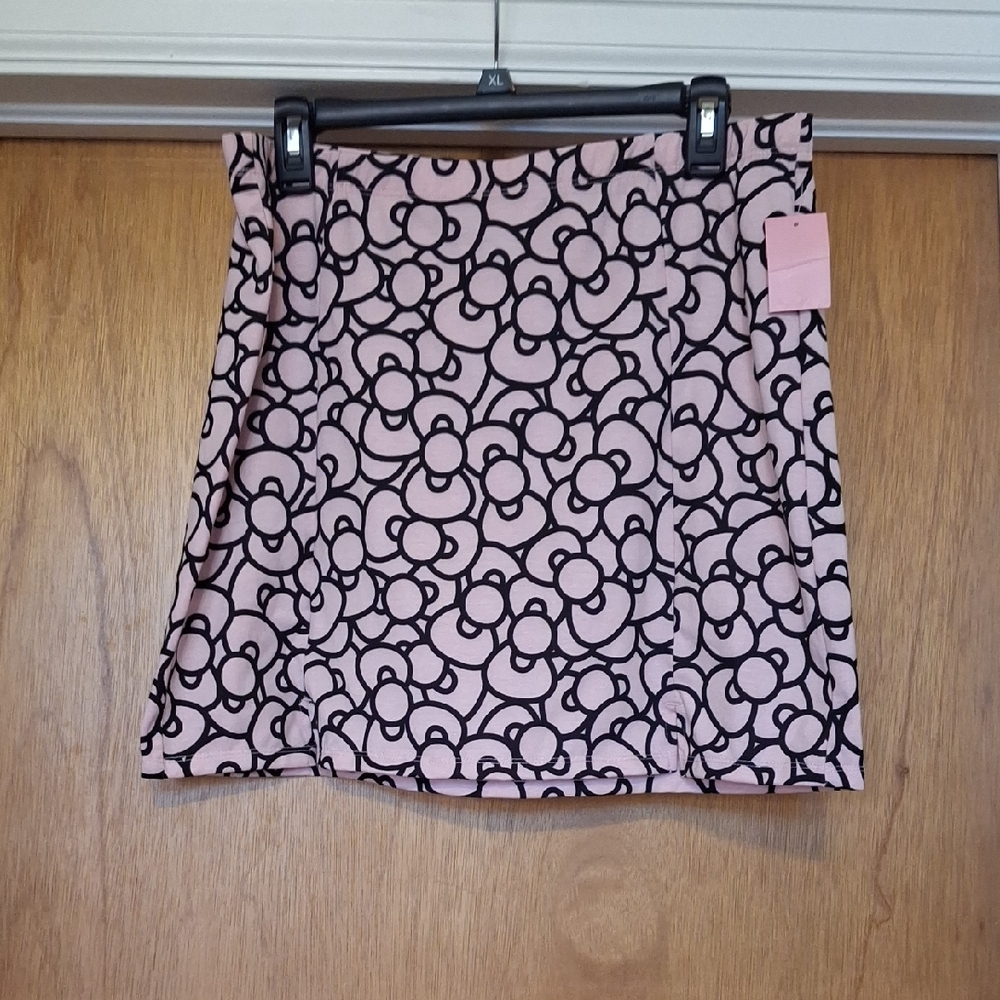 Hello Kitty Pink & Black Mini Skirt